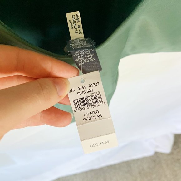 Aerie NWT One Piece High Leg Green Swimsuit Size M - Picture 3 of 5